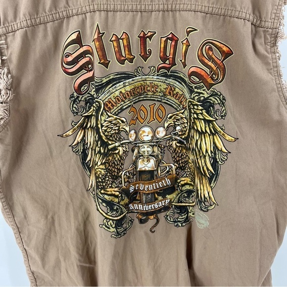 Sturgis 2010 Motorcycle Rally 70th Anniversary Shirt - Picture 3 of 8